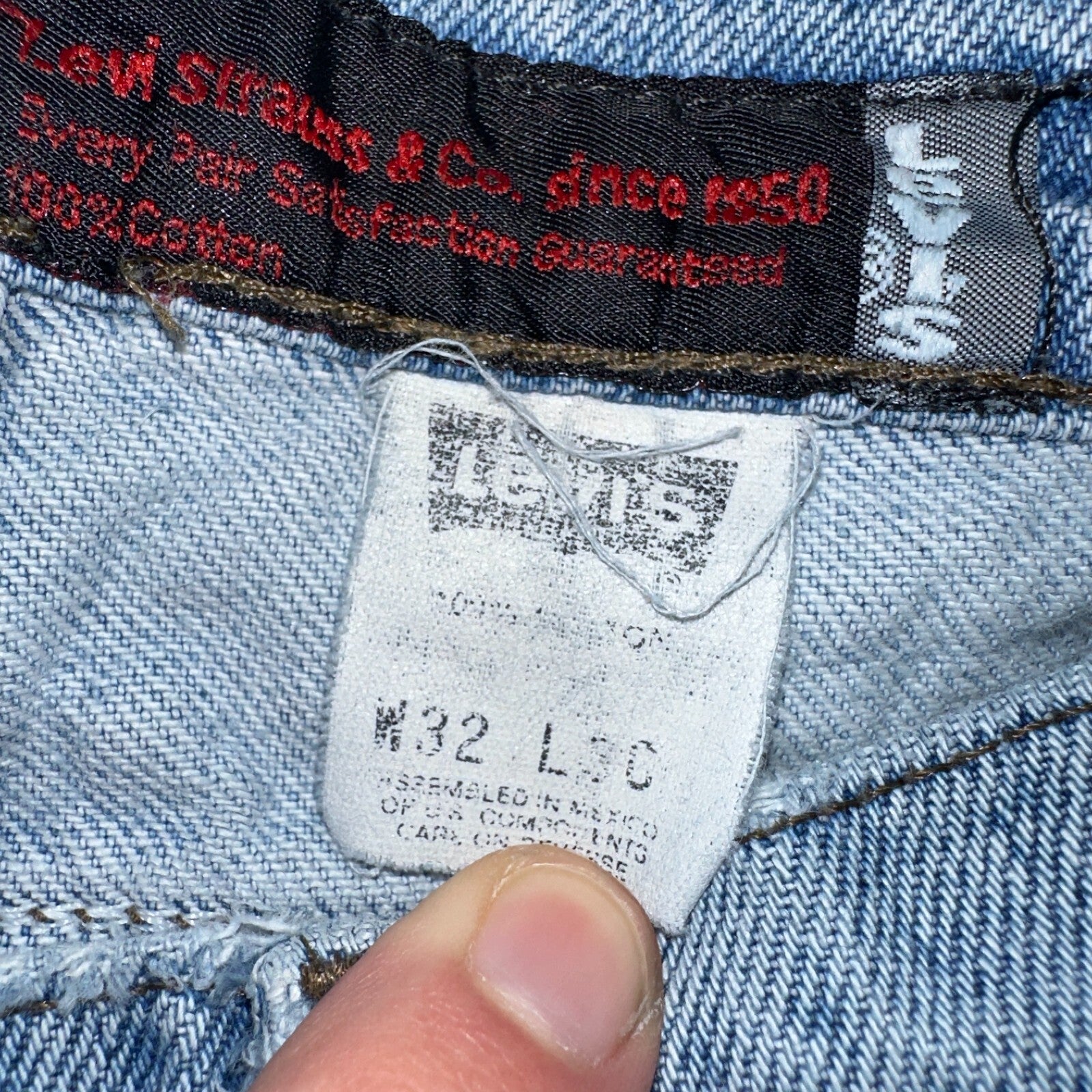 Levis Jeans VTG Mens 32x30 Silver Tab Loose Y2K Light Wash 90s Grunge Act 30x29