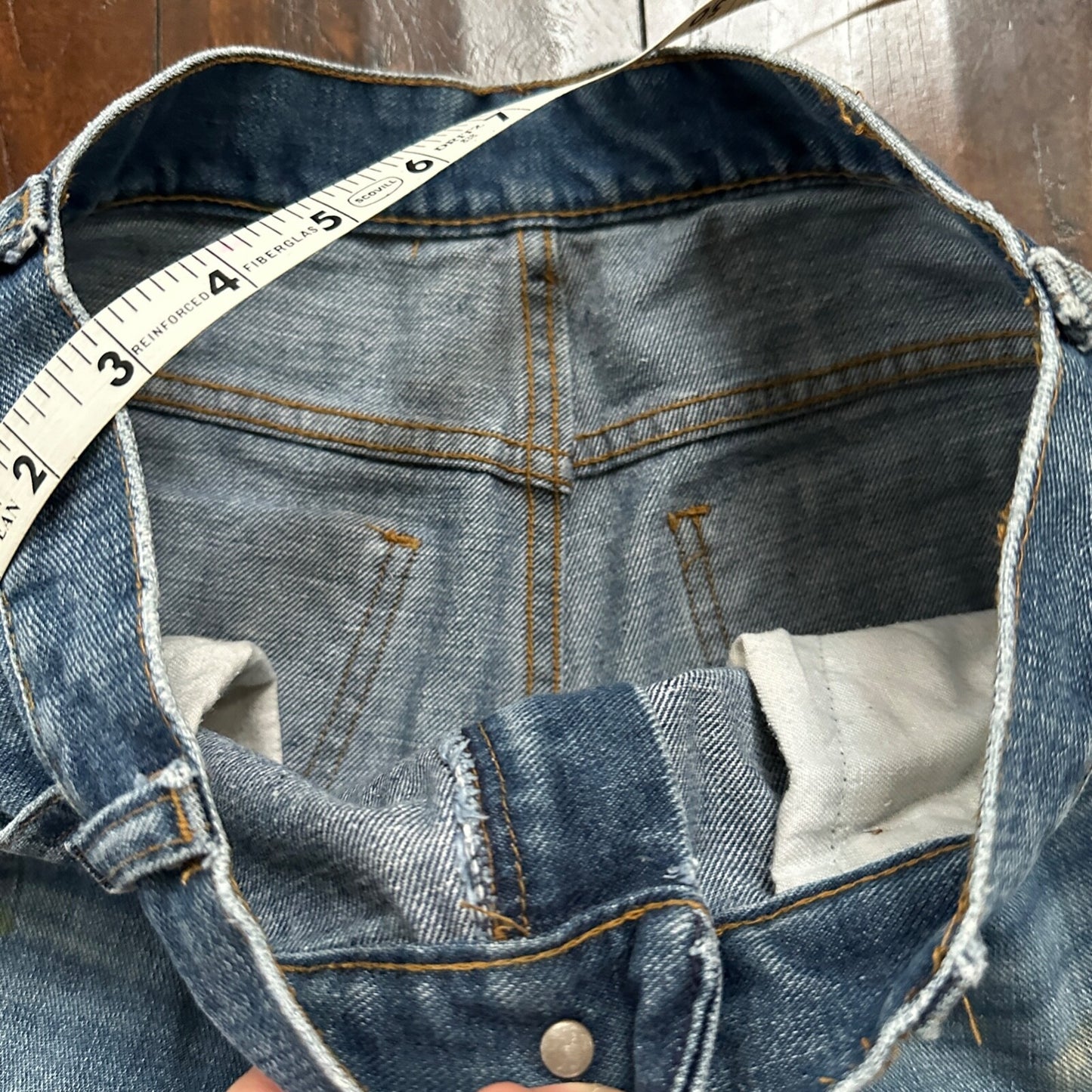 VTG Sears Put On 70s Pants 32x33 501 Bell Bottom Flare Rockabilly Cowboy 28x31