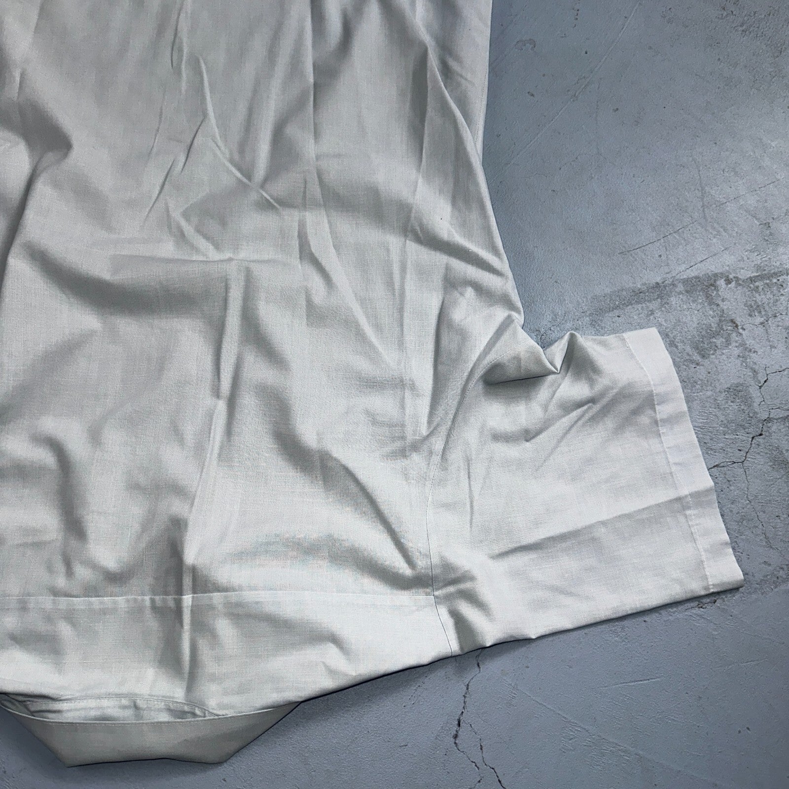 1973 US Army Vietnam War Men Blue Button Long Sleeve Shirt 16 DSA-100 1970s 70s