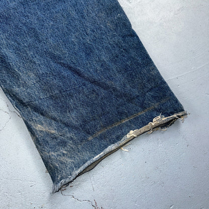 Levis 501 Vintage 80s Redline Selvedge USA XX Jeans Med Wash 48x30 Act 44x25