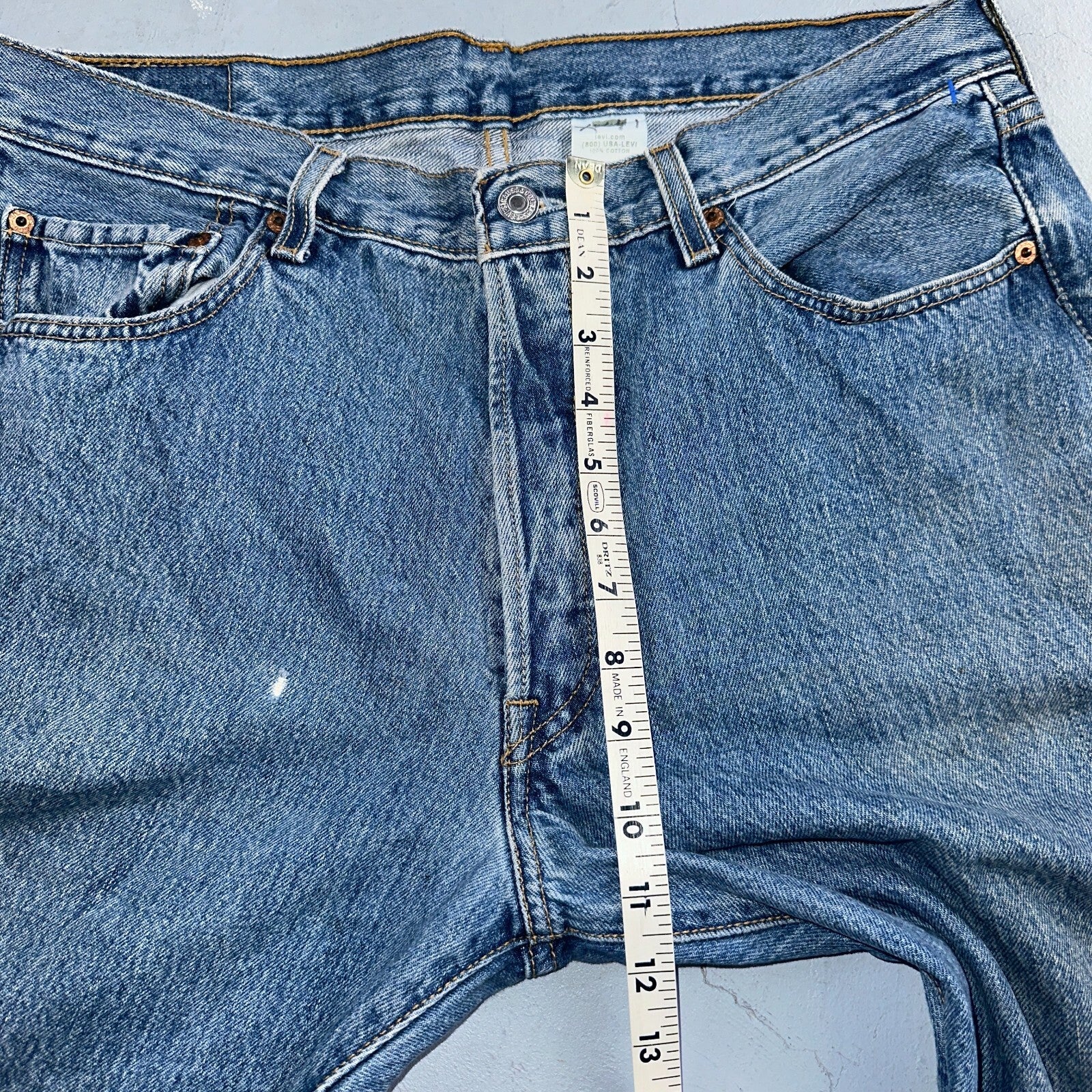 Levis 501 Vintage 90s XX Straight Leg Jeans Y2K Med Wash 36x34 Act 34x33