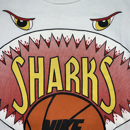Nike Vintage Sweatshirt Mens T Shirt Sharks Crewneck AOP Basketball Jordan RARE
