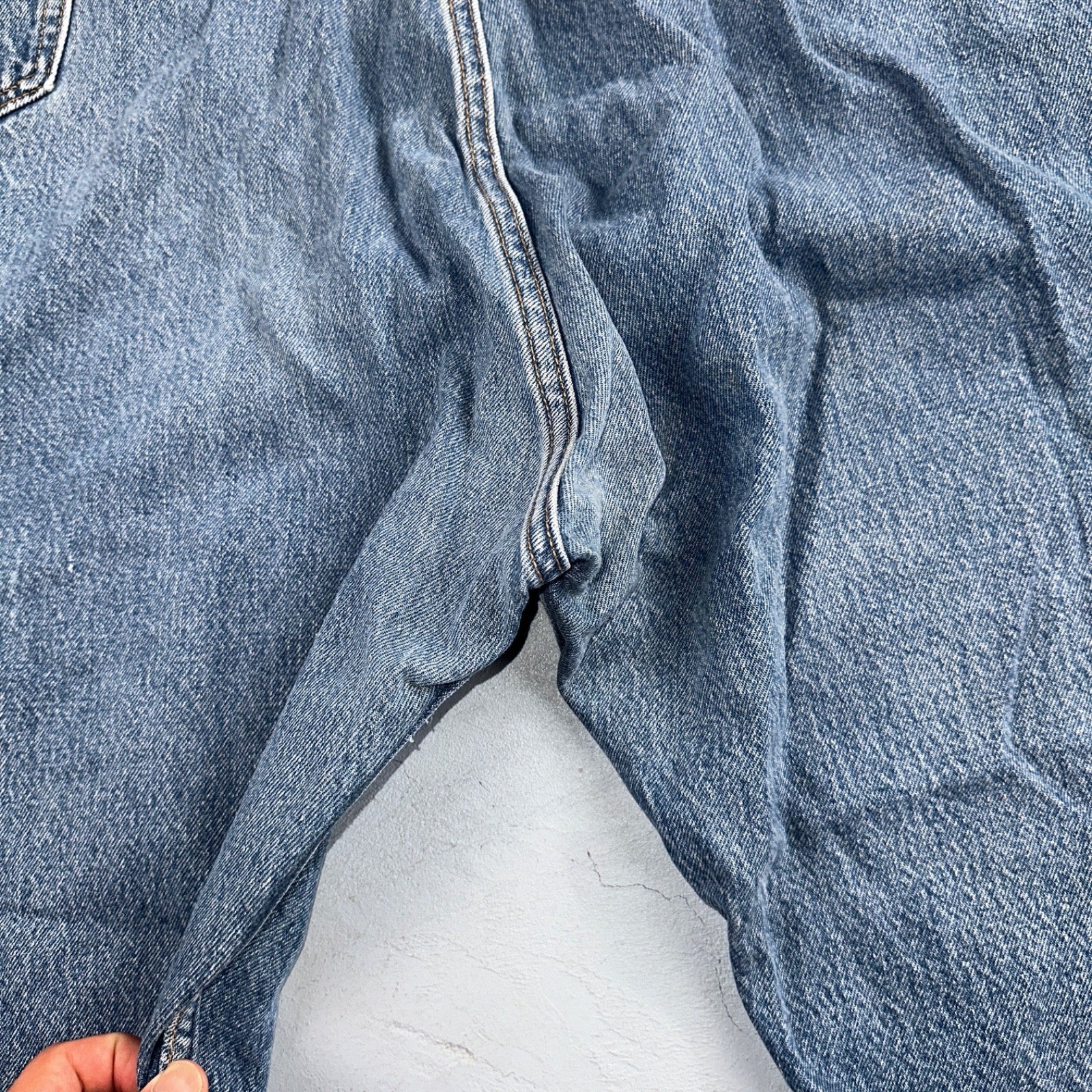 Levis 501 Vintage 90s USA XX Straight Leg Jeans Blue Light Wash 60x30 Act 56x27