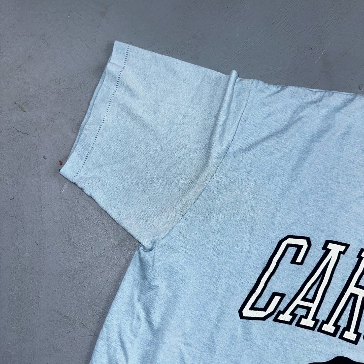 Carolina Tarheels 80s VTG T Shirt Blue UNC 1980s College University Graphic XL