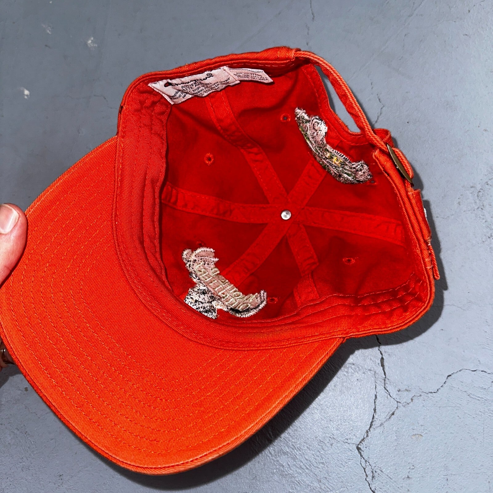 Champion Deer Vintage Trucker Hat Knothead Outfitter Hunting Orange Baseball