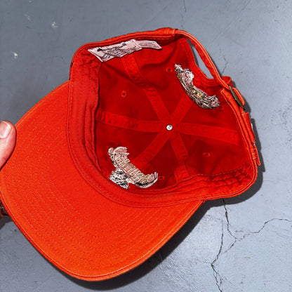 Champion Deer Vintage Trucker Hat Knothead Outfitter Hunting Orange Baseball