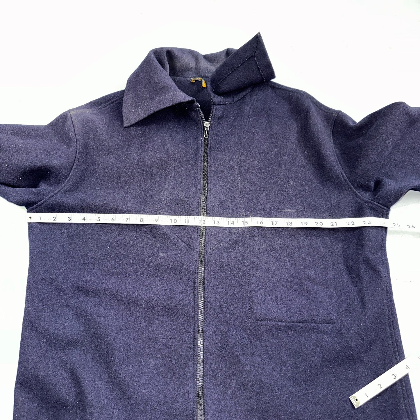 Rare Vintage 60s Blacks Greenock Military Smock Made In France Jacket Wool Navy