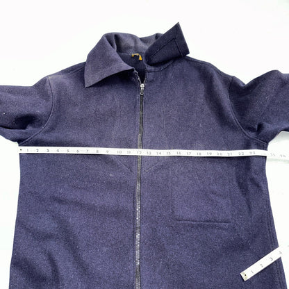 Rare Vintage 60s Blacks Greenock Military Smock Made In France Jacket Wool Navy