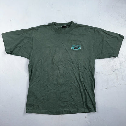 Maui & Sons Shark 90s VTG T Shirt Gameshark Ocean Hawaii USA Single Stitch