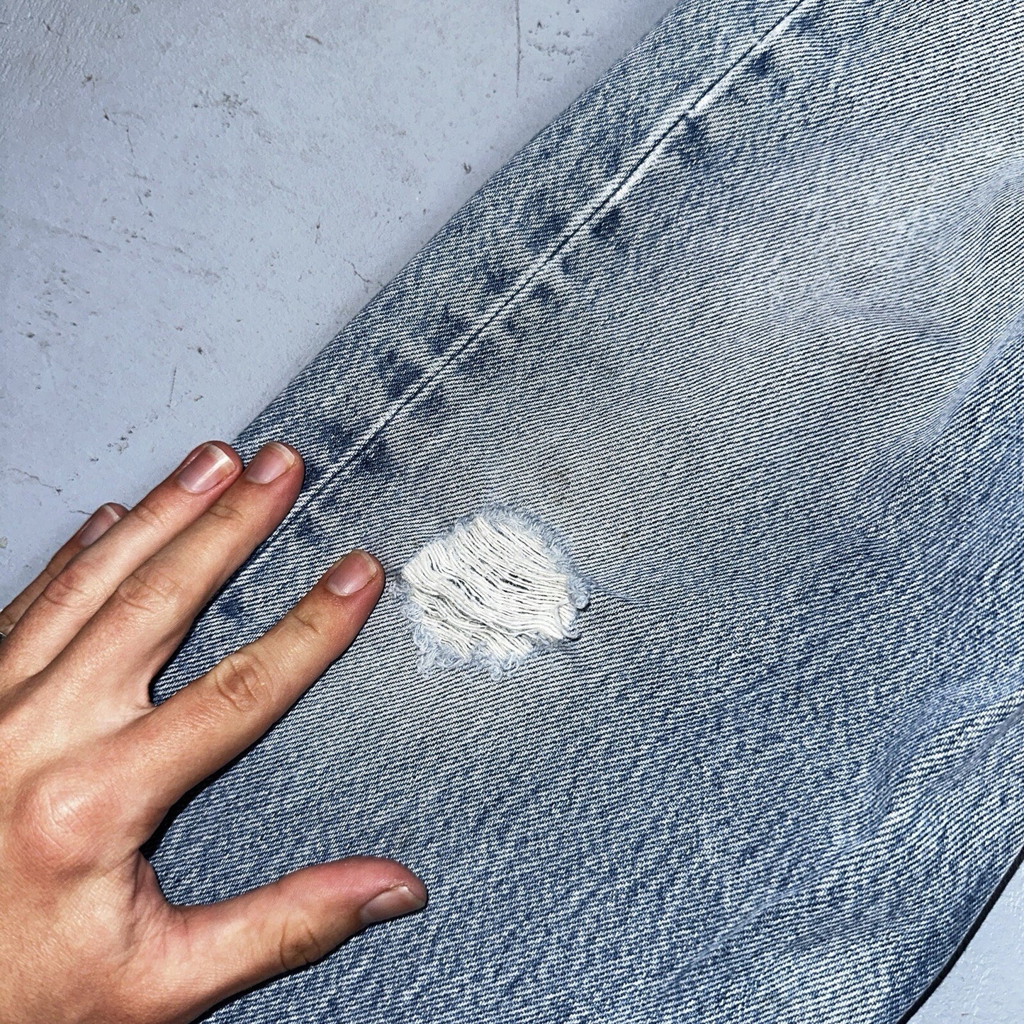 Levis 501 Vintage 90s XX Straight Leg Mexico Jeans 34x36 Light Wash Act 31x32