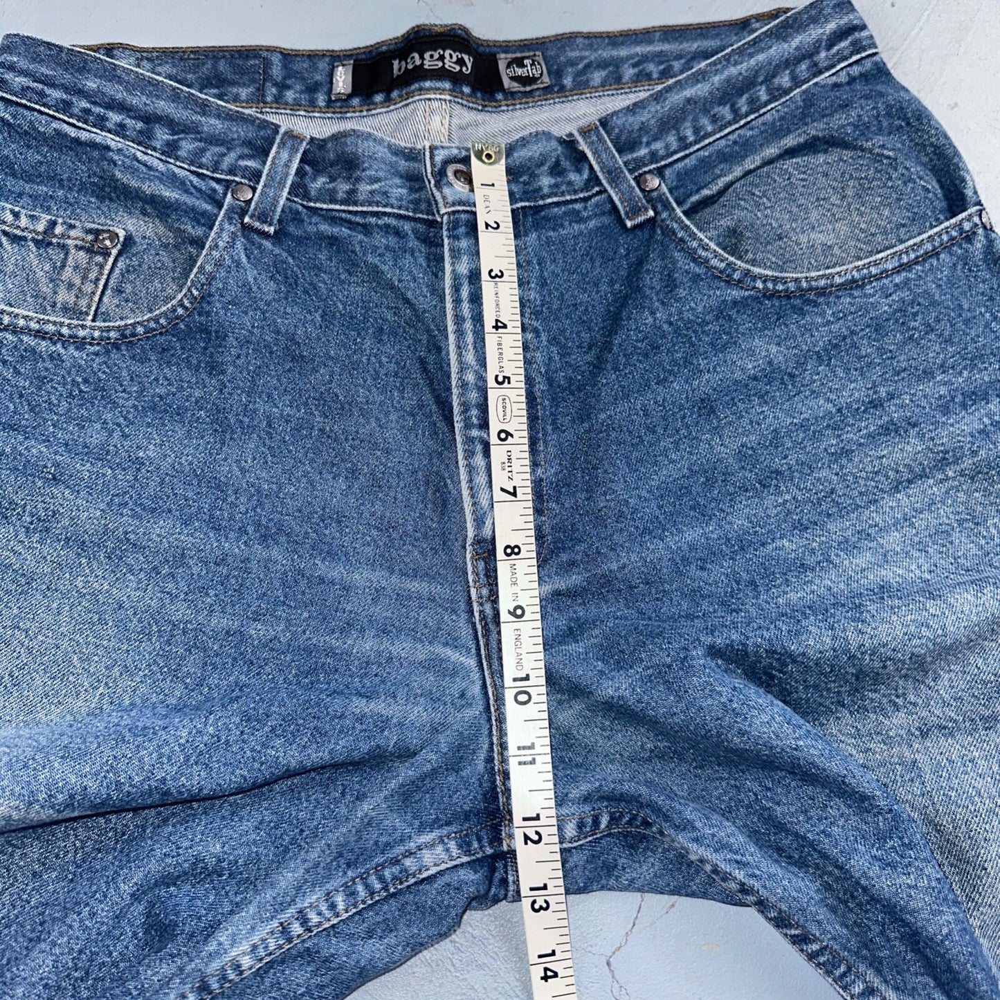 Levis SilverTab Vintage 90s Baggy Denim Jeans Blue Silver Tab Skater Act 35x32