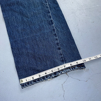 Levis VTG 517 0217 Jeans Mens 40x32 Blue Talon 70s USA Denim Single Stitch 38x31