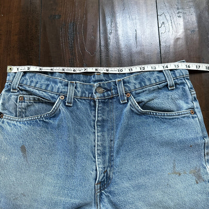 Levis 517 Vintage 80s USA Orange Tab Bootcut Flare Blue Jeans 34x31 Act 31x28