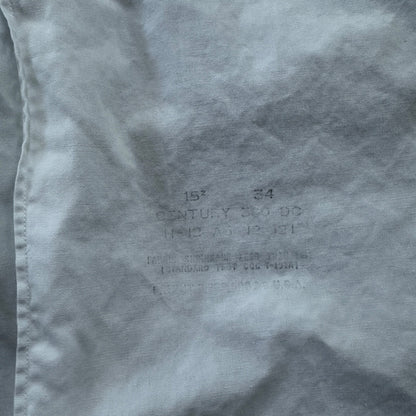 Vintage Van Heusen Century 300 Men's Button Up Dress Shirt Size 15 1960s 60s