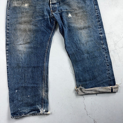 Levis 501 Vintage 70s SS Redline Selvedge USA XX Jeans Med Wash 48x30 Act 44x26