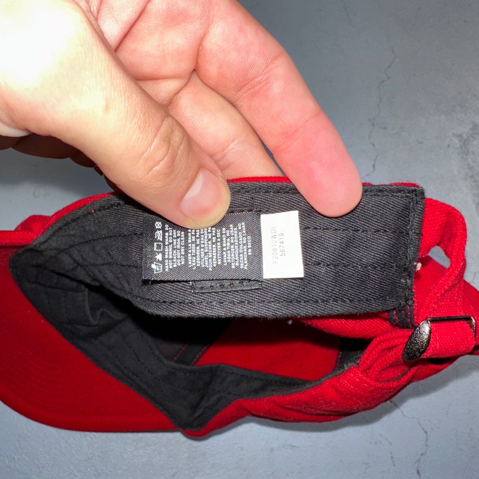 Nike ACG RARE Hat Cap Vintage 90's Red One-Size Adjustable Strap Embroidered