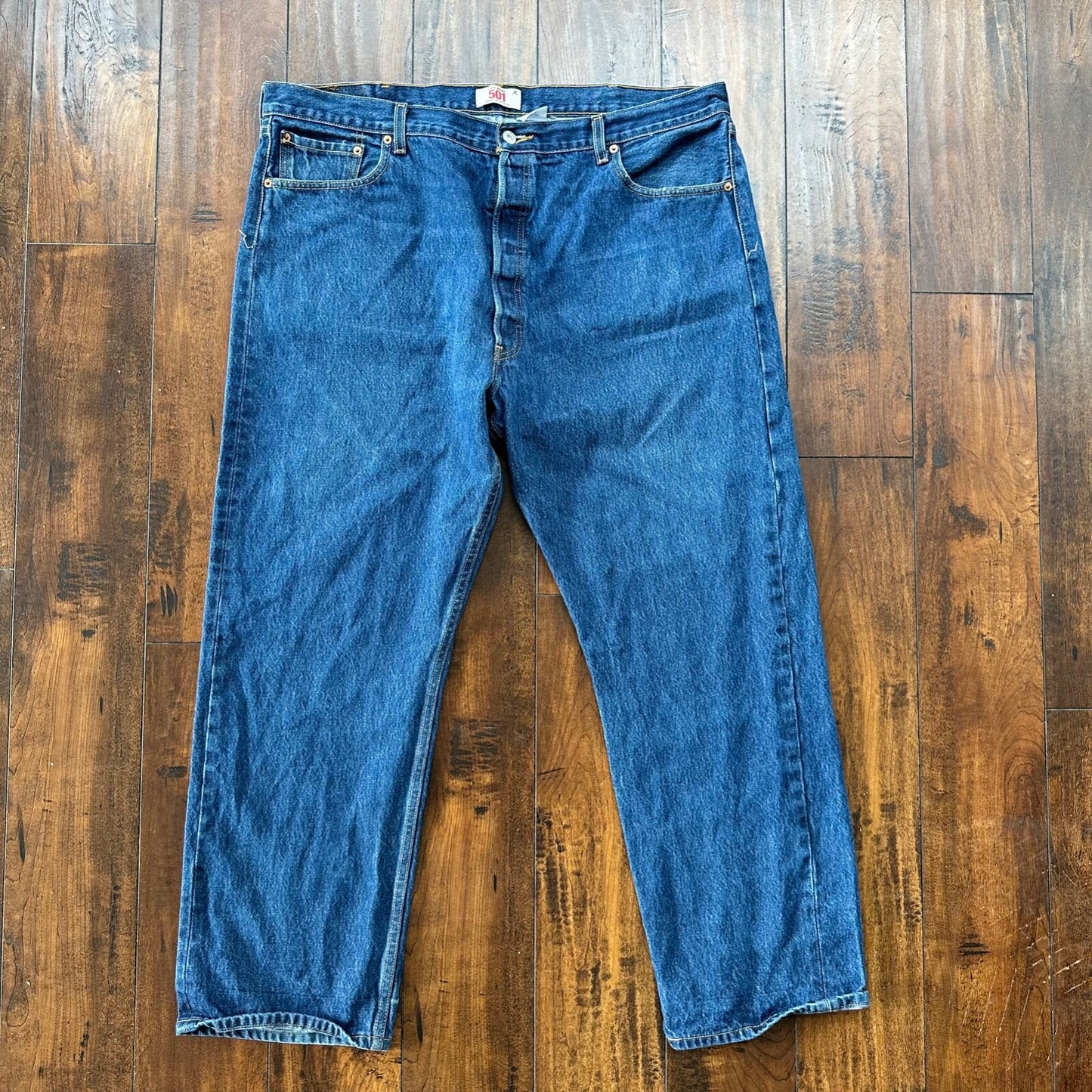 Levis 501 Vintage Y2K XX Straight Leg Jeans 44x32 Med Wash 2000s Act 40x29