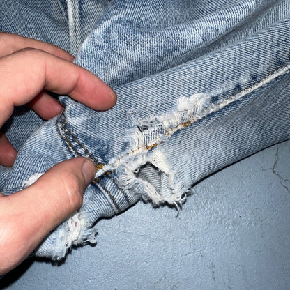 Levis 501 Vintage 80s Redline Selvedge USA XX Jeans Light Wash 66 Act 27x31