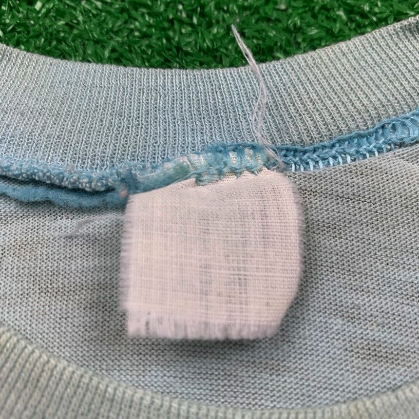 Nike Vintage T Shirt USA 70s 80s Quad Swoosh Block Print Running Oregon Geisha