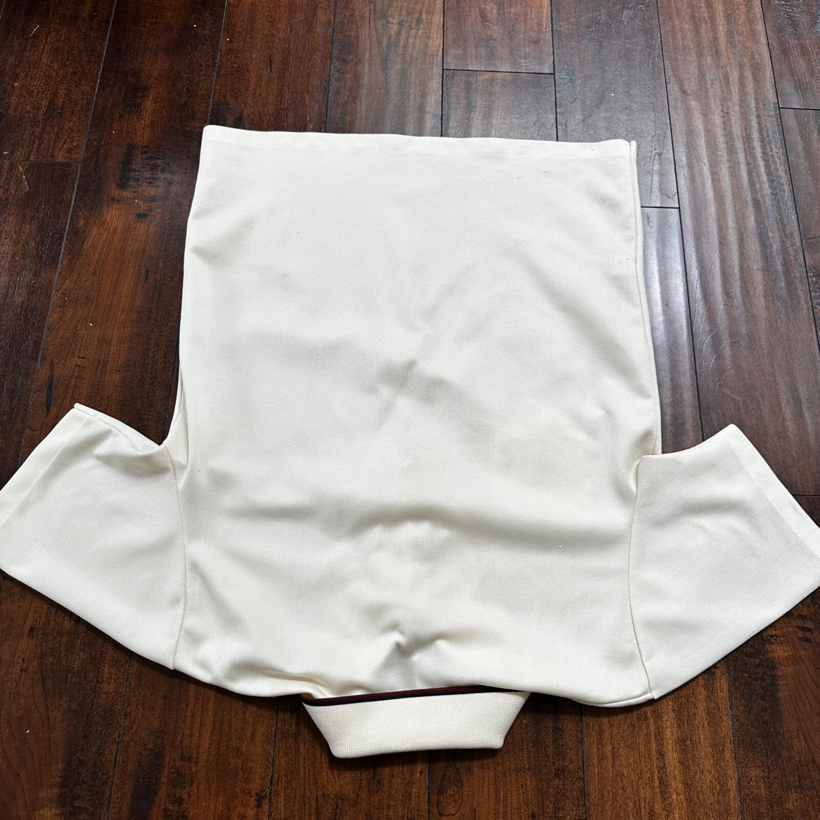 Vintage Jantzen Classic Look White Polo Shirt Single Stitch Size L 1970s 70s