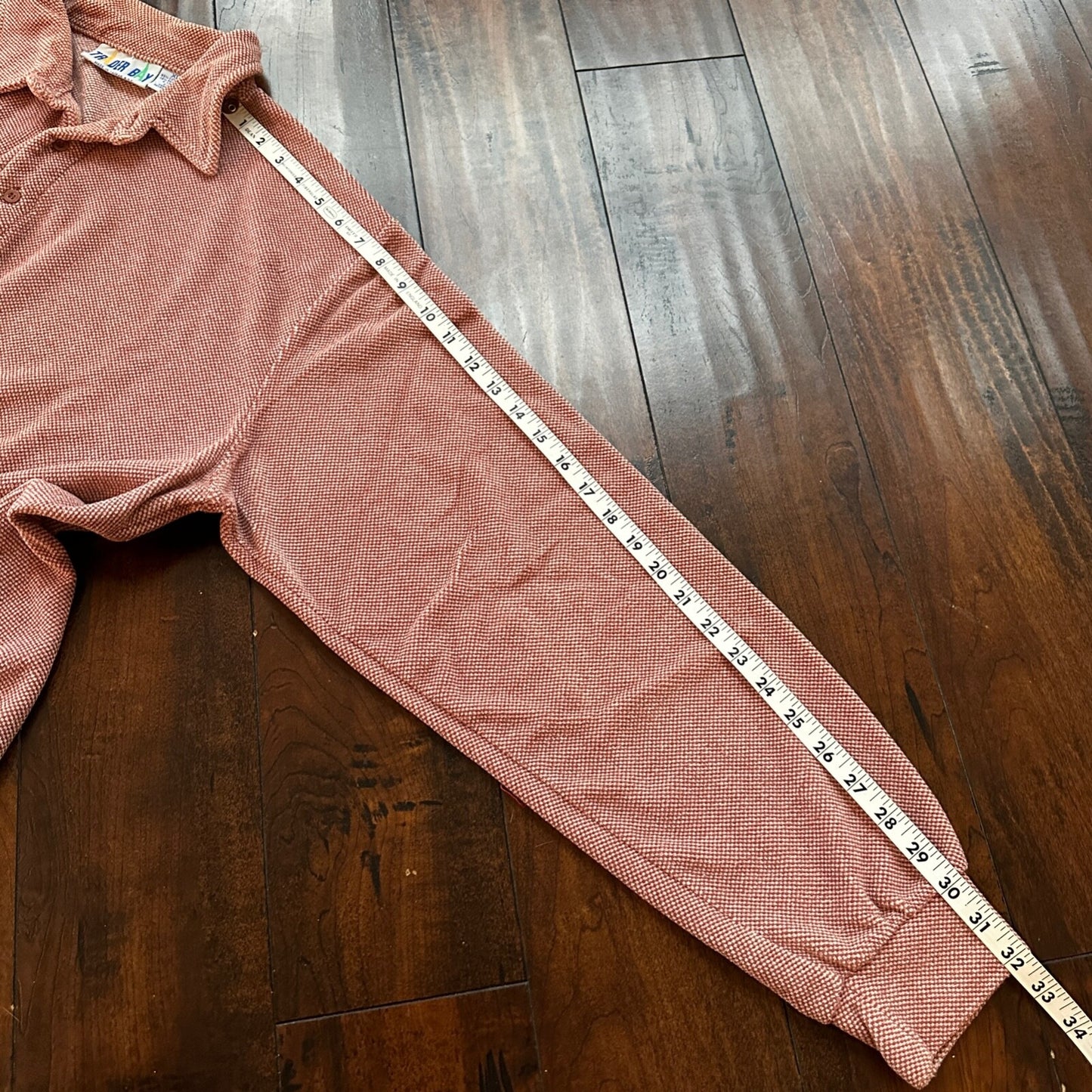 VTG 80s Trader Bay Velour Sweatshirt Sweater Polo Shirt Checker Rockabilly