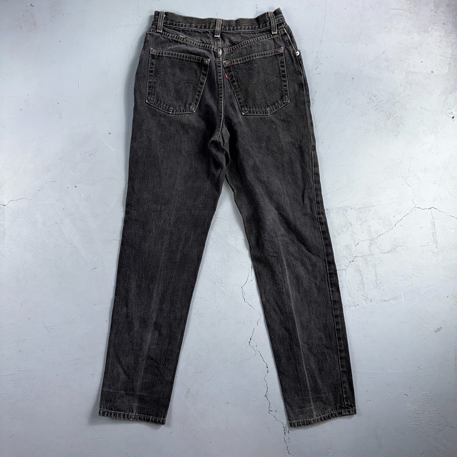 Levis 501 Vintage 80s USA XX Straight Leg Jeans Womens Faded Grey Wash Act 26x31