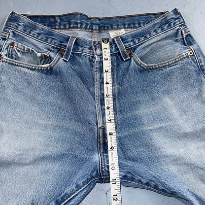 Levis 501 Vintage Y2K 90s XX Straight Leg Jeans Blue Light Wash 33x34 Act 30x31