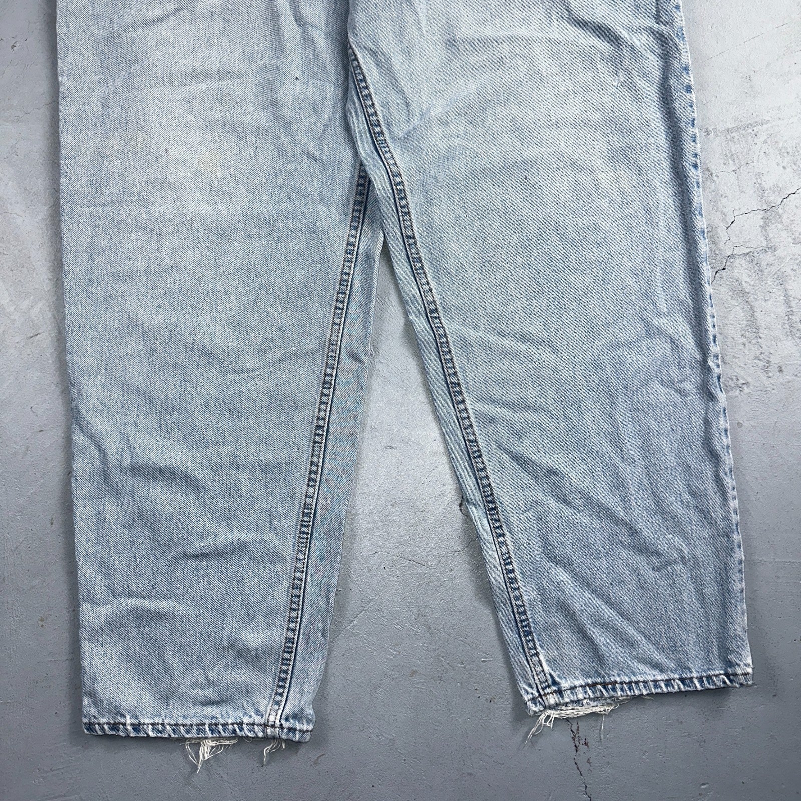 Levis 570 Jeans Mens 40x32 Blue Baggy Wide Loose Denim Pants Tapered 39x30