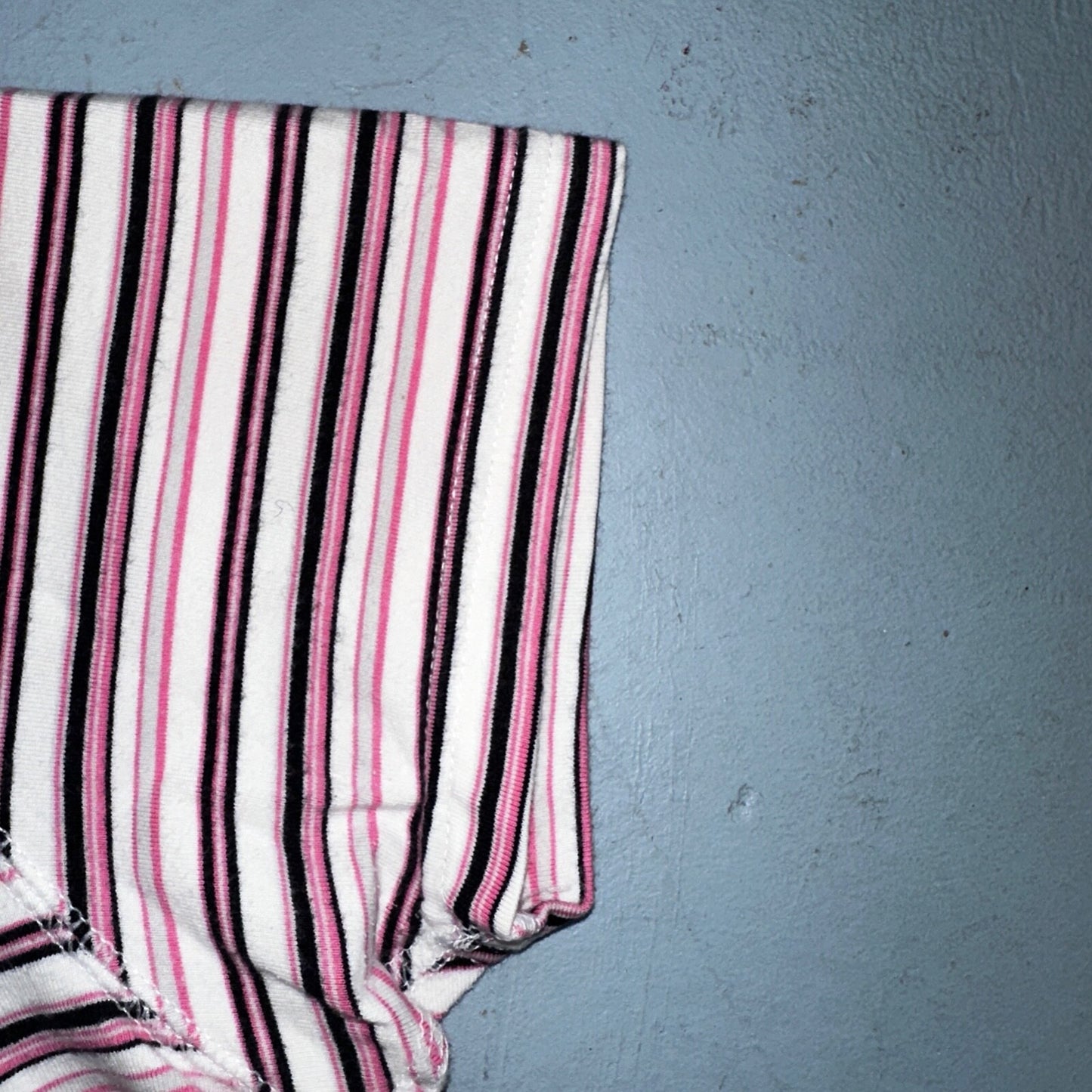 Nike Striped Y2K VTG T Shirt Womens Large Pink Purple Sports Cute Silver Tag