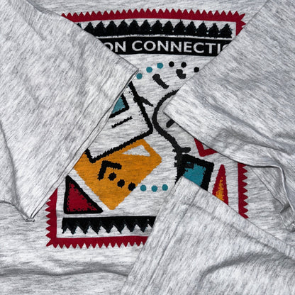 Newton Connection Computer PC VTG T Shirt 90s Hanes Beefy Grey Rare Graphic