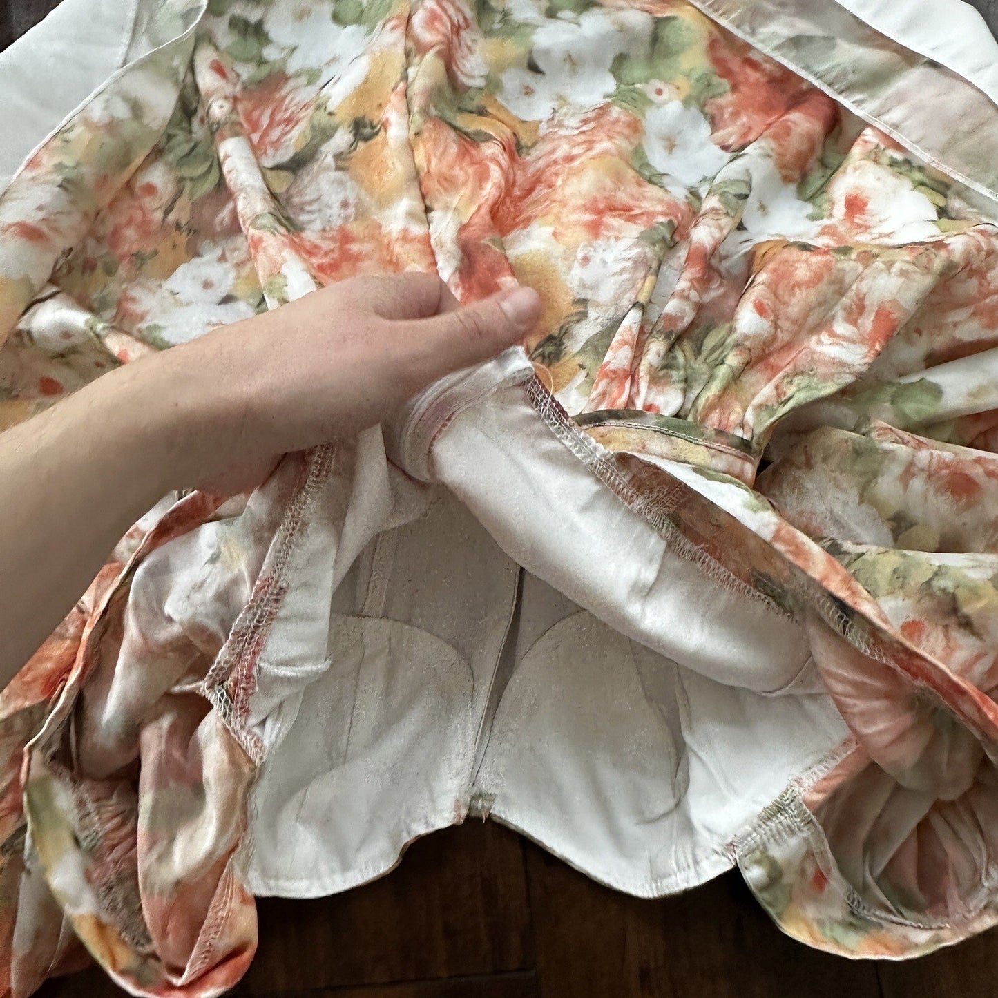 Floral Lantern Sleeve Mini Dress Hoop Skirt Halloween Sexy Vintage Style Hot