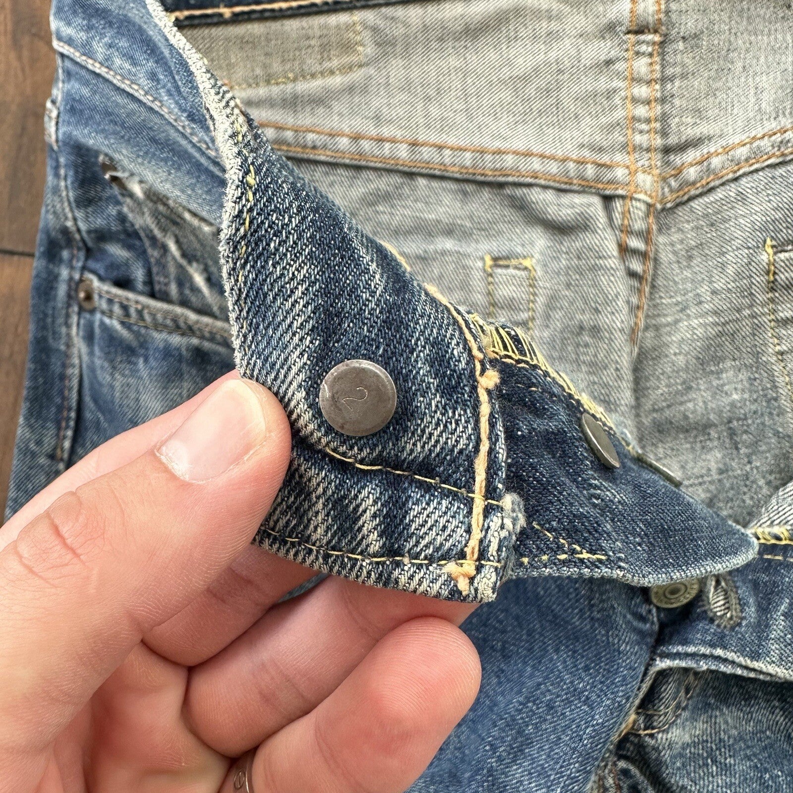 Levis 501 XX Big E True Vintage 60s Redline Denim 66 Skinny Jeans 1960s 29x26