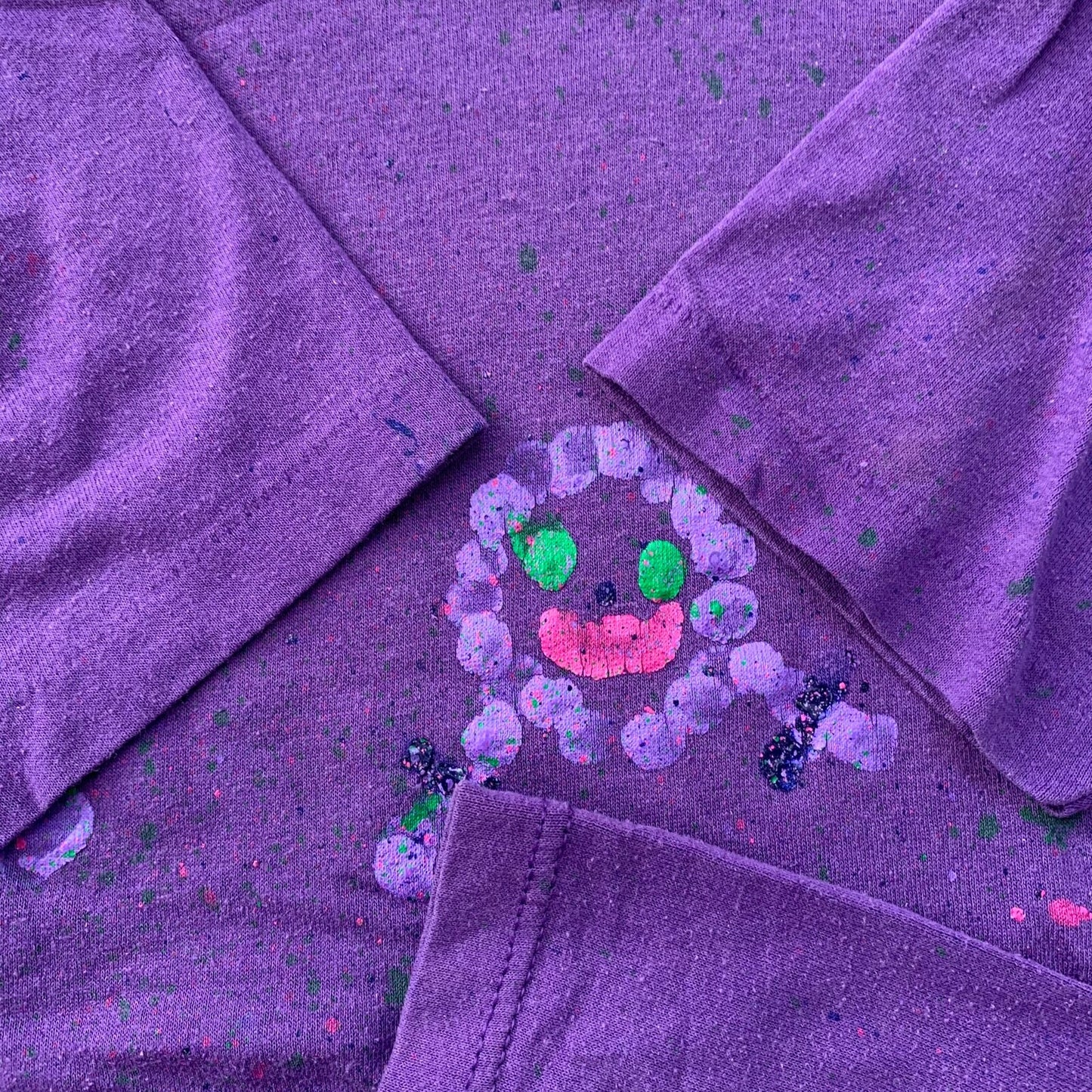 Womens Small Art Paint Vintage T Shirt Custom Painted Danny One Of One 80s 90s