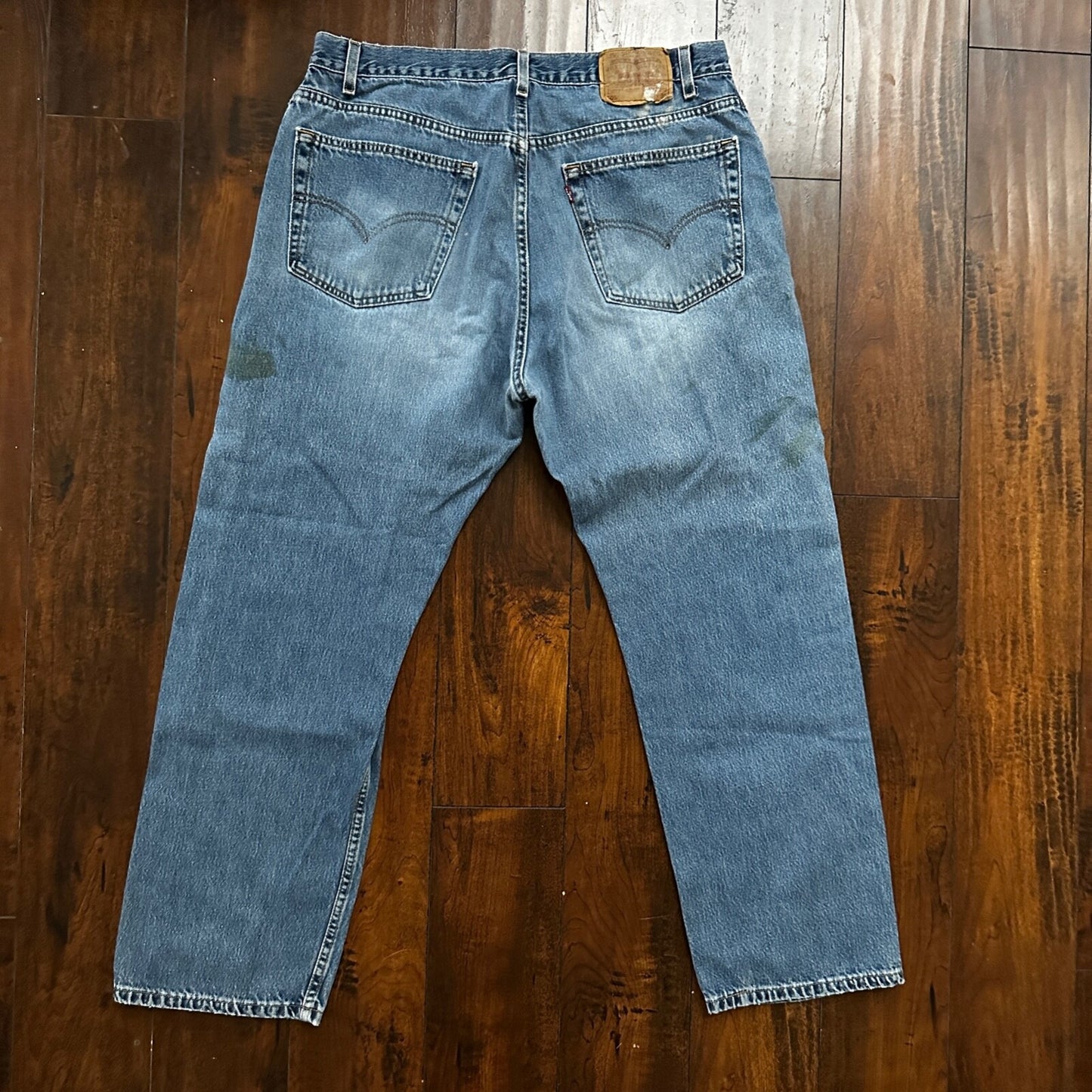 Levis 505 Vintage 90s Straight Leg XX USA Jeans 40x30 Med Wash Act 36x29