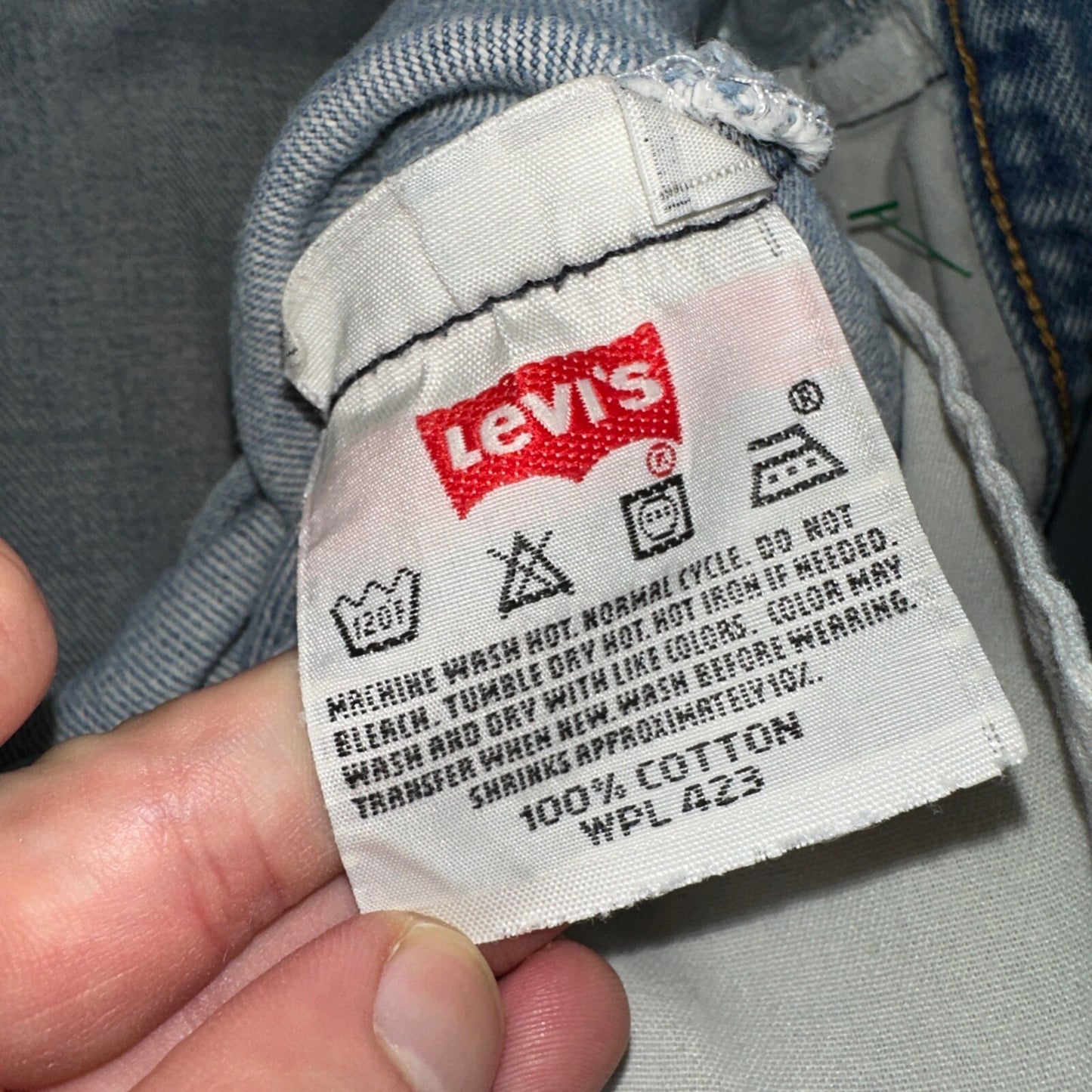 Levis 501 Vintage Y2K XX Straight Leg Jeans 33x36 Light Wash 2000s Act 31x31