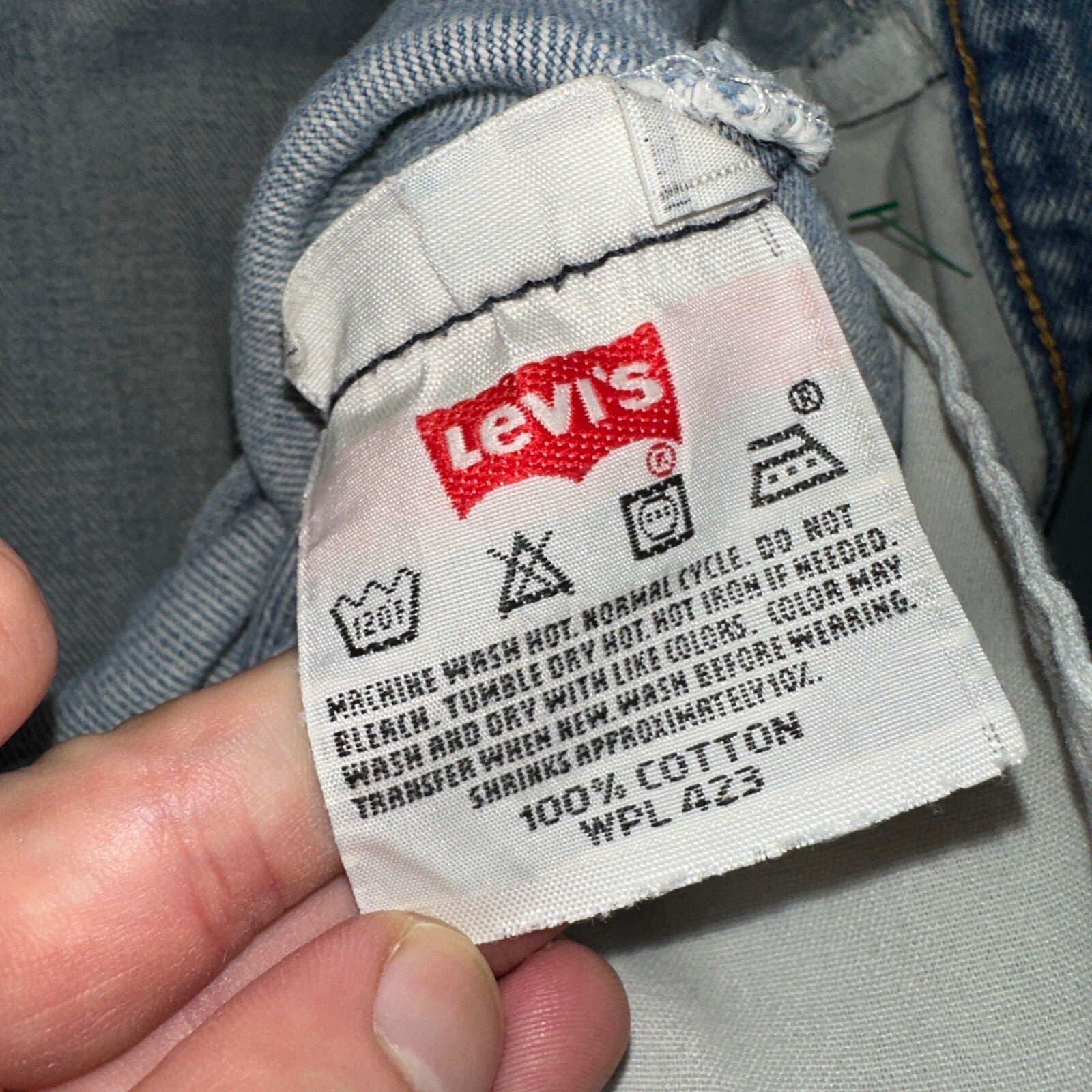 Levis 501 Vintage Y2K XX Straight Leg Jeans 33x36 Light Wash 2000s Act 31x31