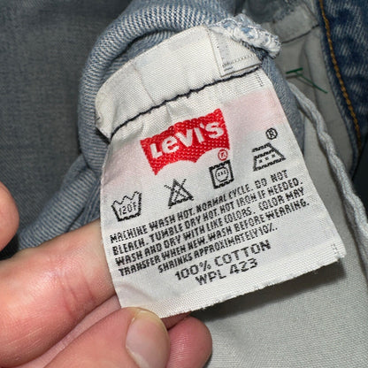 Levis 501 Vintage Y2K XX Straight Leg Jeans 33x36 Light Wash 2000s Act 31x31
