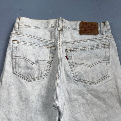 Levis 501 Vintage 90s USA XX Straight Leg Jeans 32x34 Blue Light Wash Act 29x32