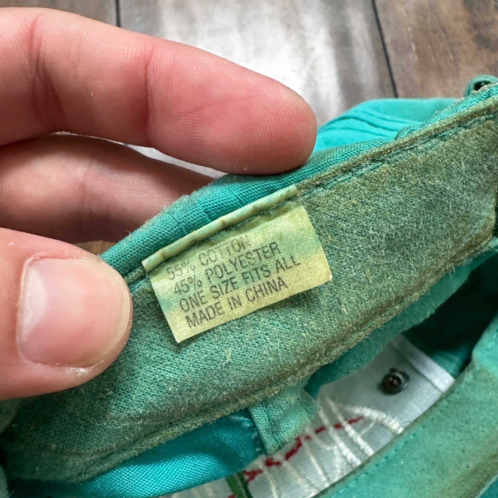 Arizona VTG Hat Cap Snapback Pins Cool Teal 80s Cactus Travel Fun