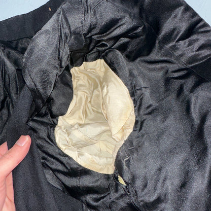 VTG 1920s Mens 1 PC Suit Tuxedo Coat Jacket Pants Black 20s 30s Antique