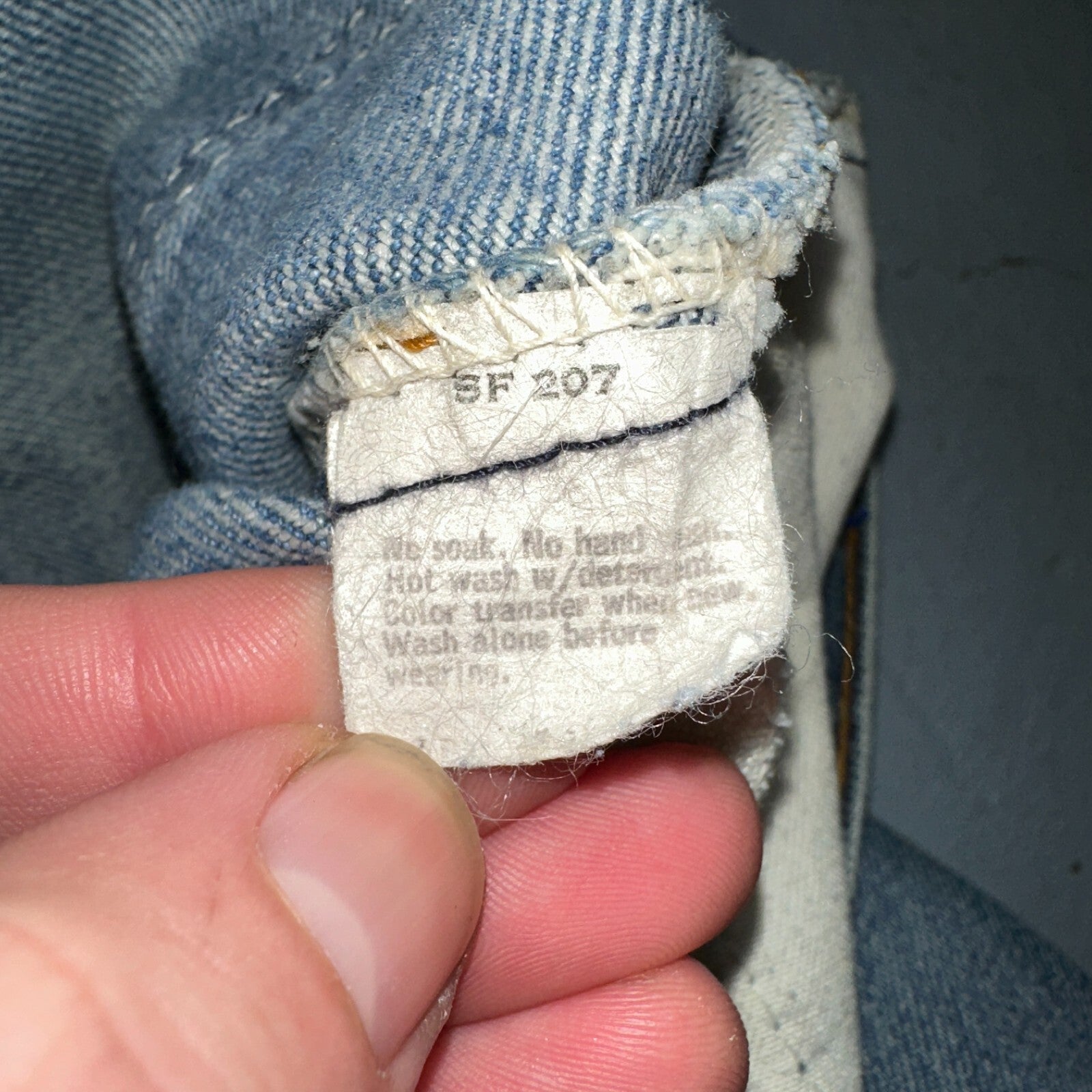 Levis 517 Vintage 80s USA Orange Tab Bootcut Flare Blue Jeans Talon Act 38x28