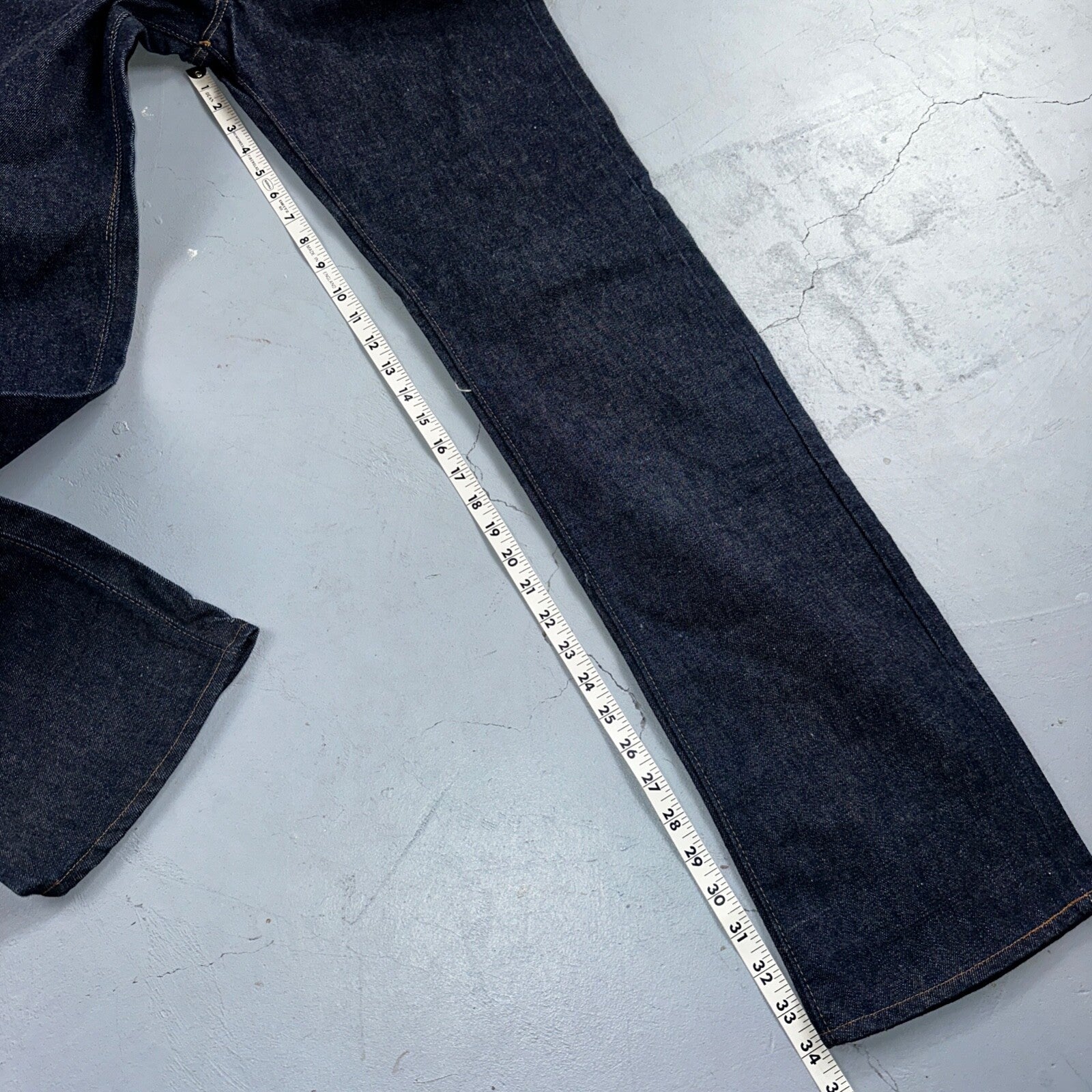 Levis 501 VTG 70s SS Deadstock Redline Selvedge Jeans XX 1966 29x36 Rare Dark DS