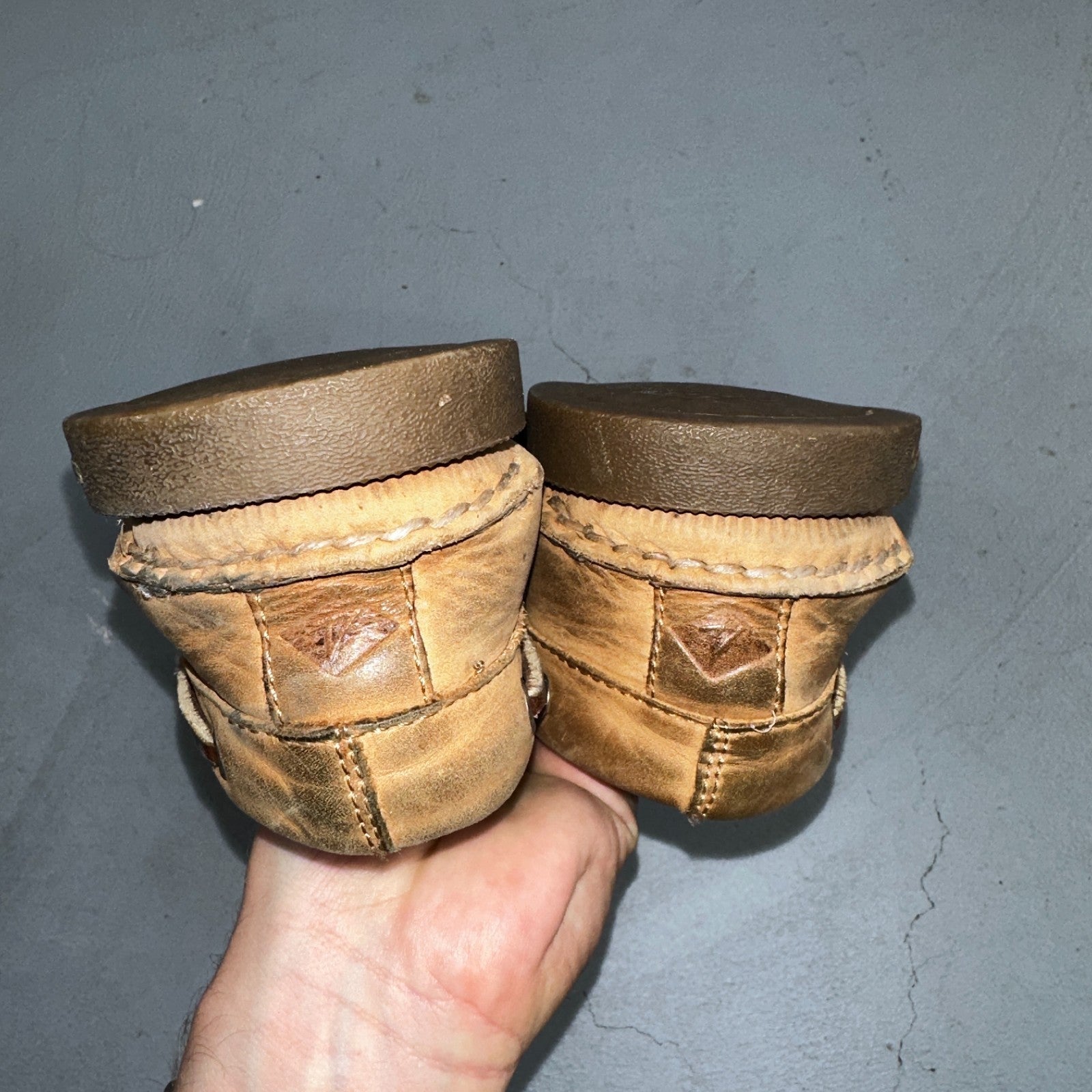 Sperry Top Sider Loafer 8.5 M Sahara 2-Eye Boat Shoes Tan Leather Men