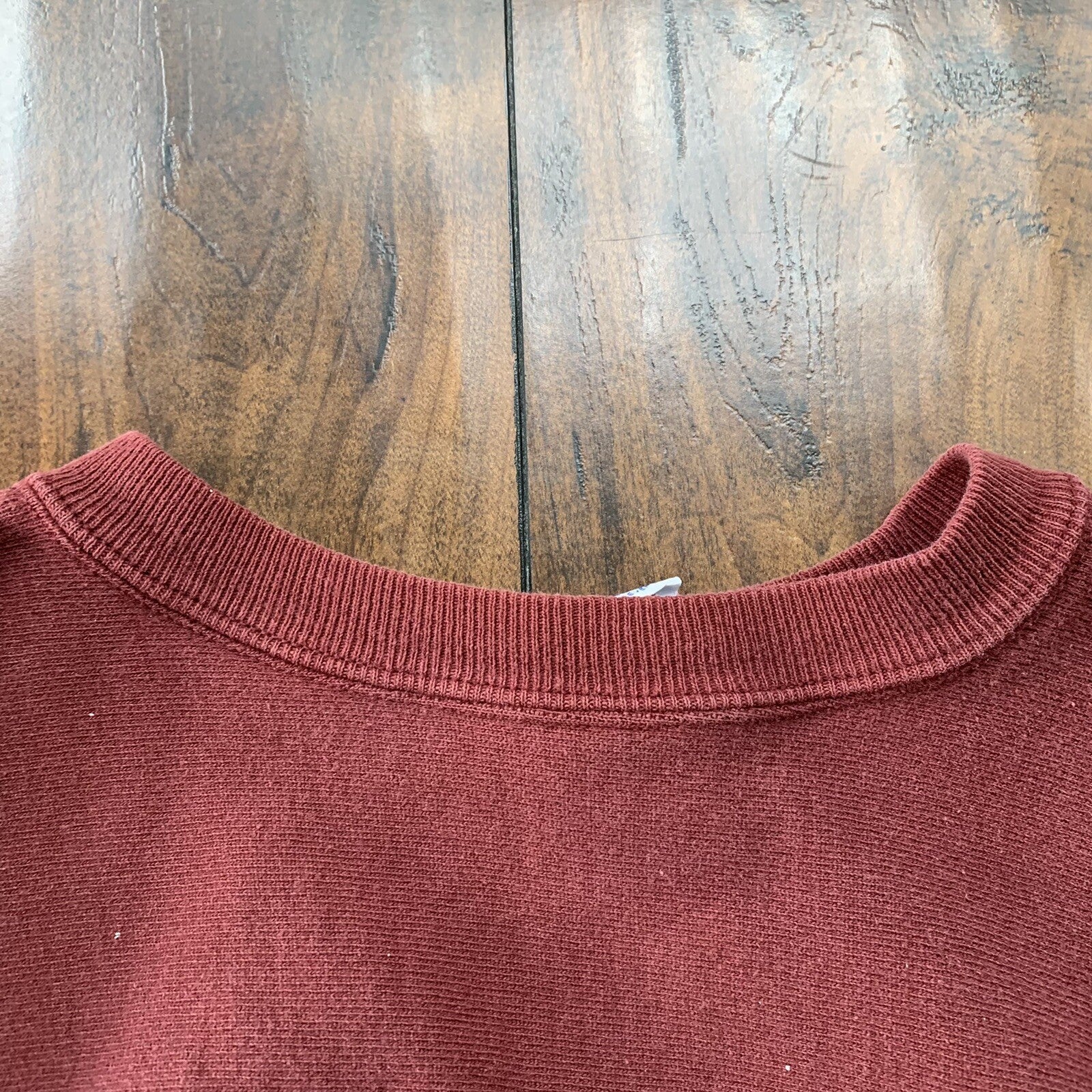 Vintage Champion 90s Maroon USA Reverse Weave Sweatshirt XL Blank 70s Gusset