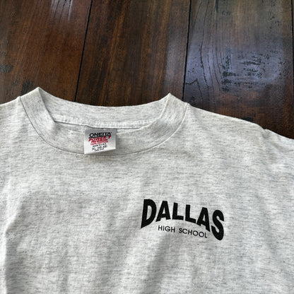 Oneita 90s Lot 2 Vintage T Shirt Dallas Oregon Dragons Basic White Grey Rap