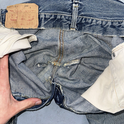 Levis 501 Big E Vintage 60s Redline Selvedge USA XX 1960s Jeans 30x32 Ac 28x28