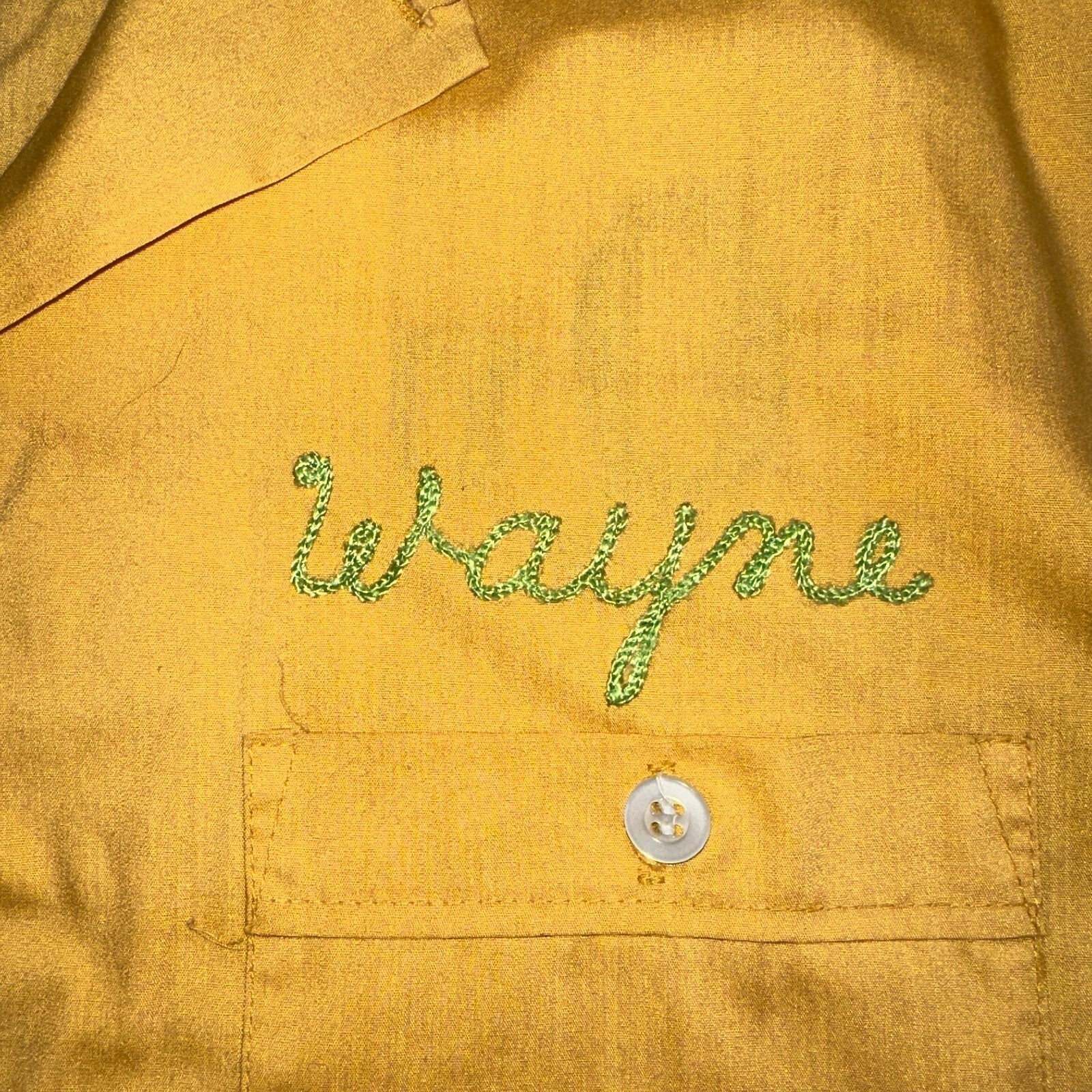 1960s Chain Stitch Bowling Shirt Nat Nast Hilton Salem Oregon 60s 70s Rockabilly