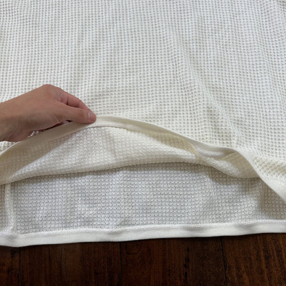 Avenue Blues Jeans Denim Henley Waffle Knit Thermal Shirt 26/28 1980s 80s 90s