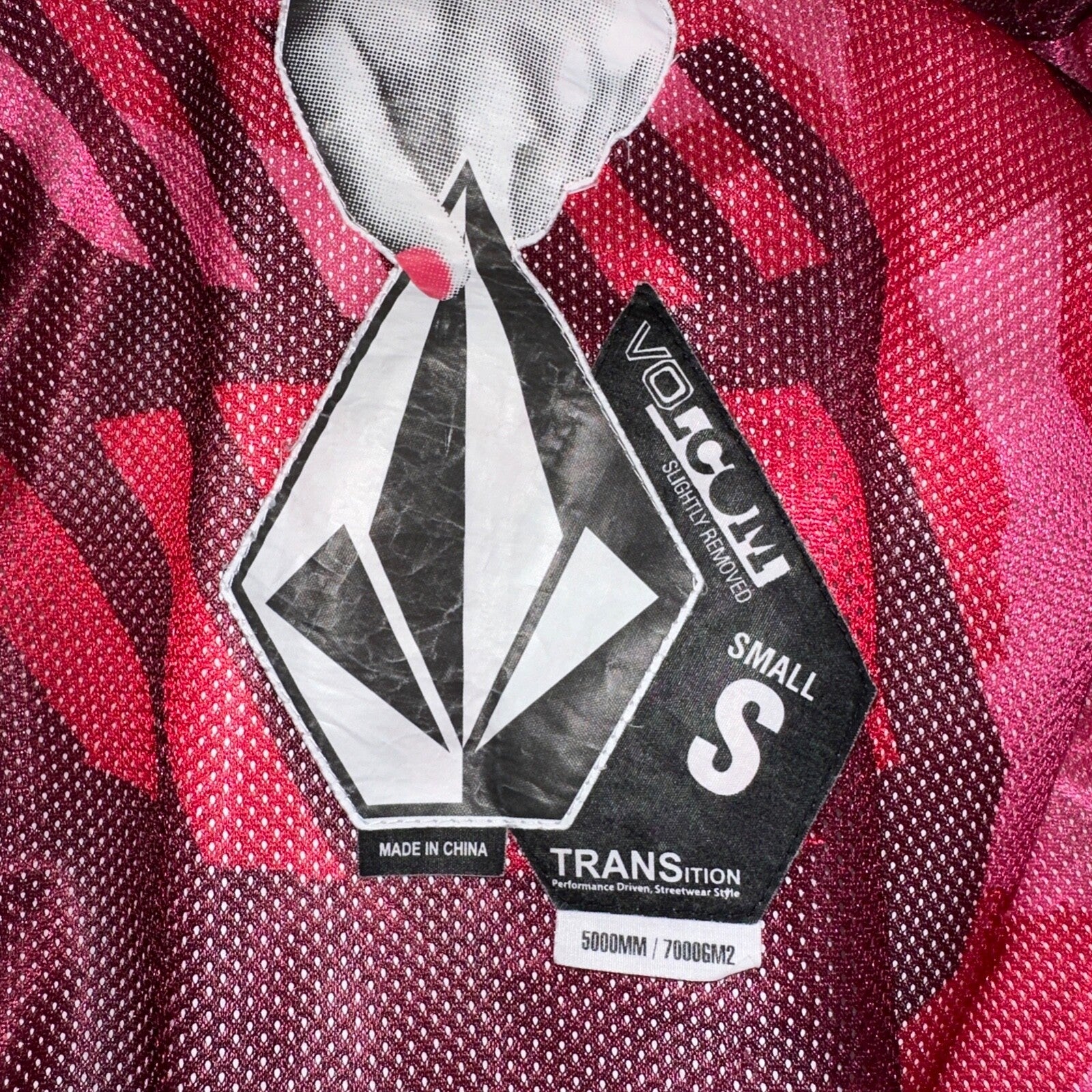 Volcom Snowboarding Jacket Men's Size Small Transition Parka Gray Ski