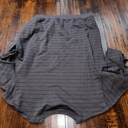 Travis Mathew Sweater Adult XL Gray Striped Long Sleeve Crew Lightweight